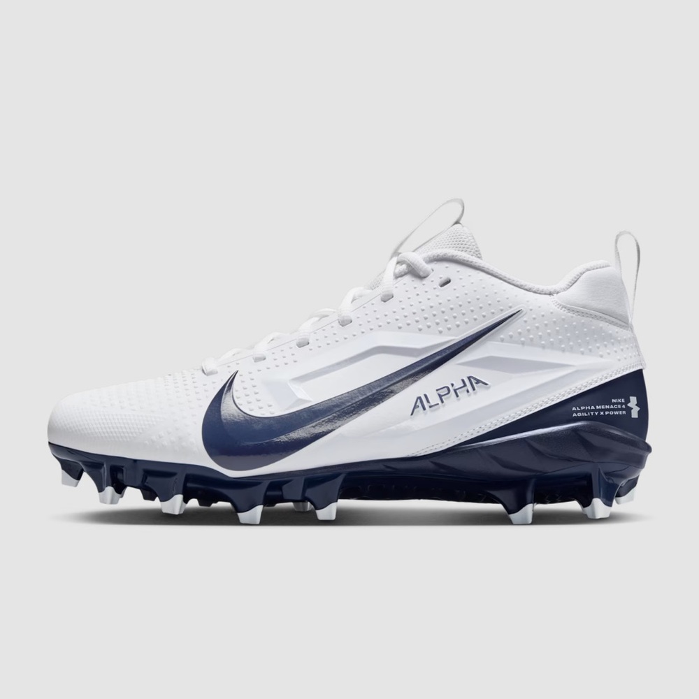 Nike Alpha Menace 4 Varsity Football Cleats men’s size 15 navy and white euc